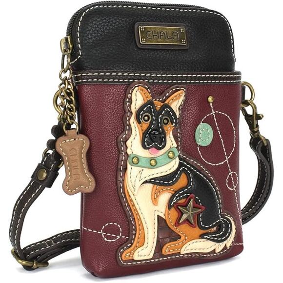 Chala Vegan Leather Doggie Mini Convertible Crossbody Cell Phone Bag - Picture 9 of 9